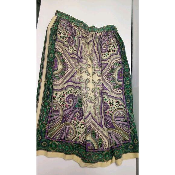 Samuel Robert Bye Peter Hatsi Handrea Multicolor Knee Skirt 10 - Picture 1 of 9